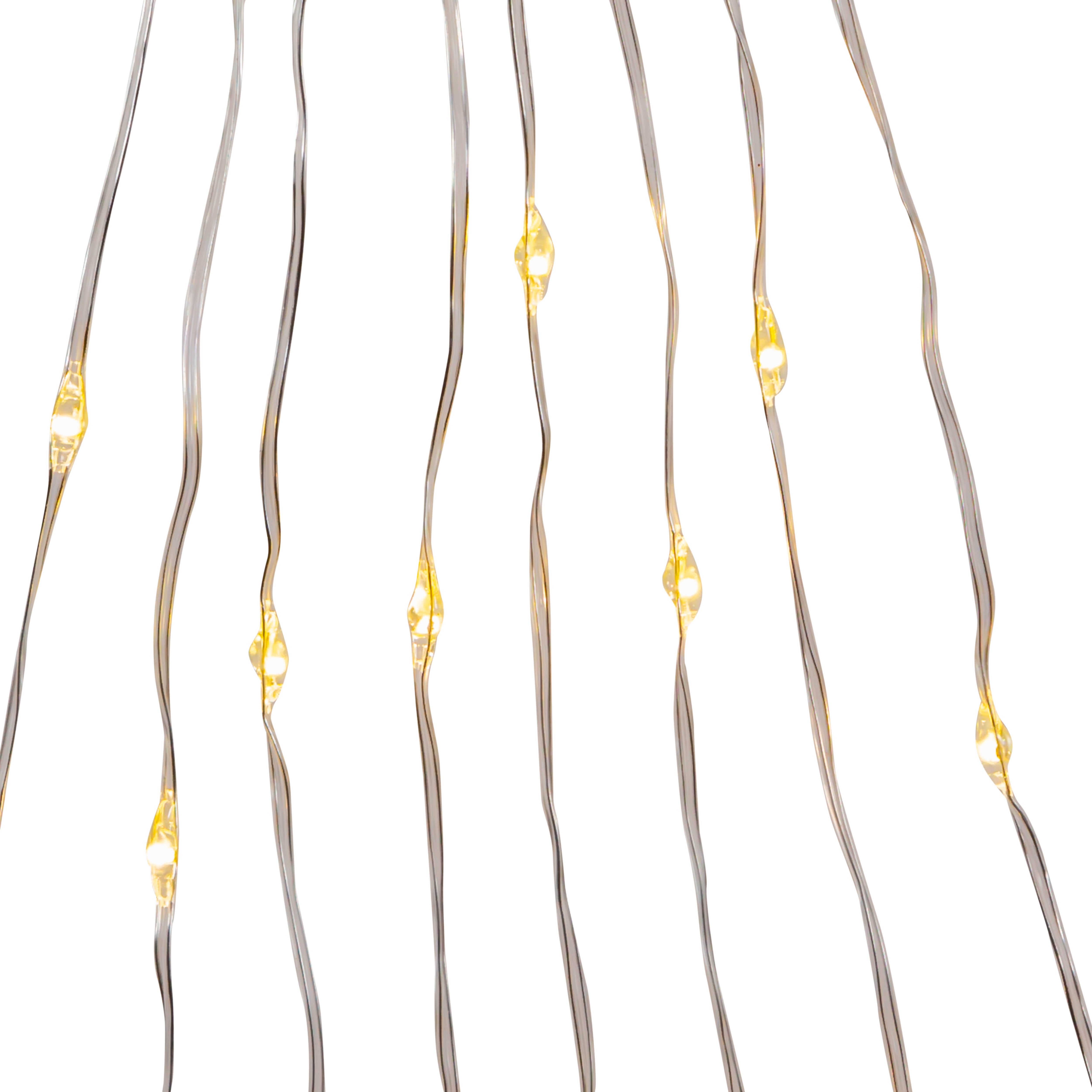 Kurt Adler 240-Light 9.8-Foot Warm White LED Cascade Light Set
